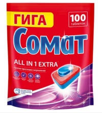 Таблетки для посуд. машин Сомат All In 1 Extra 100 шт