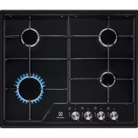 Поверхность газовая Electrolux EGS 6424K 600 Slim line черная эмаль
