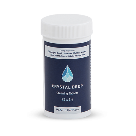 Таблетки для чистки кофемашин Crystal Drop 25шт х 2г